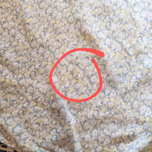 VINTAGE Floral Long Maxi Skirt Yellow Blue - Picture 14 of 14